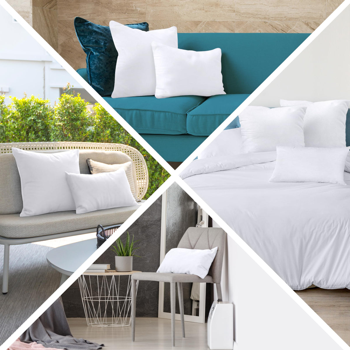Utopia Bedding packaging is opened and fluffed for quick use.