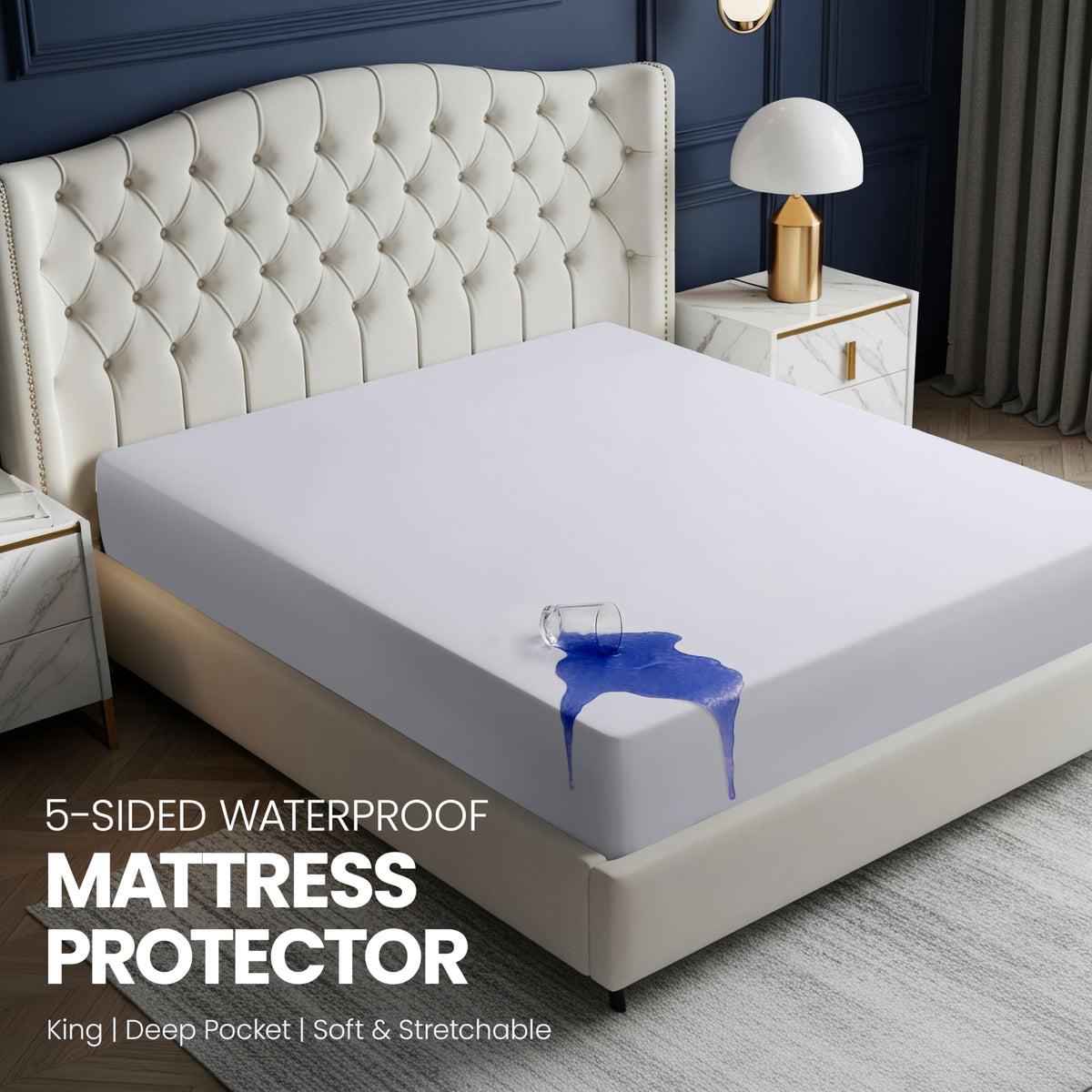 Utopia Bedding TPU-backed protector highlights five-sided defense