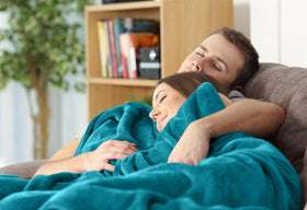 Utopia Bedding turquoise fleece blanket brightens bedroom decor with soft comfort