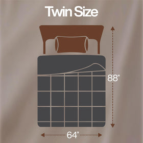 Utopia Bedding Twin Comforter corner-tabs closeup showing secure attachment.