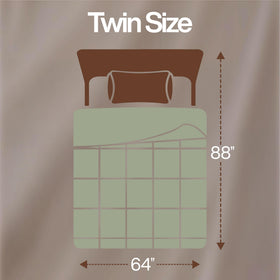 Utopia Bedding twin comforter shows corner tabs for easy duvet attachment.