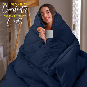 Utopia Bedding easy-care instruction highlights cold wash and no-heat drying.