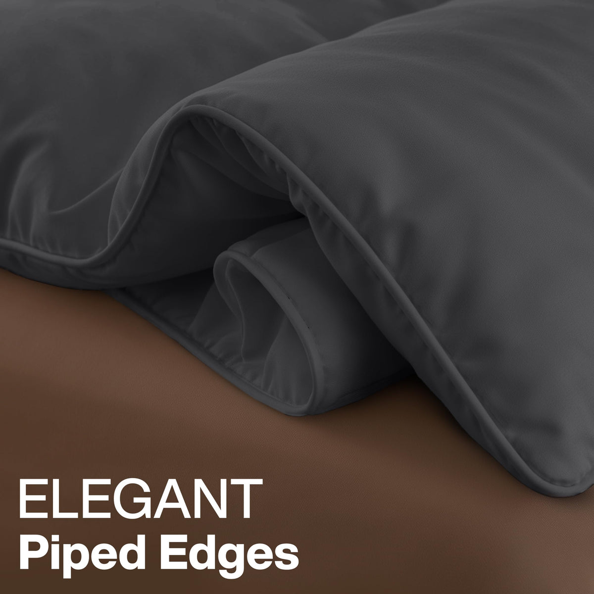 Utopia Bedding Twin Comforter easy-care label with cold wash instructions.