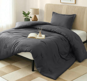 Utopia Bedding twin comforter grey 64x88 with plush down-alternative warmth for cozy nights