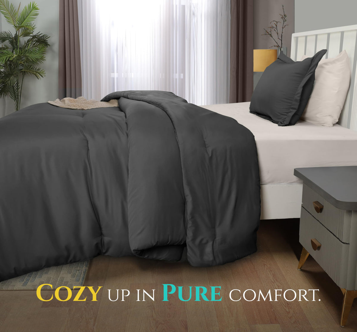 Utopia Bedding gift-ready packaging emphasizes elegant, housewarming friendly design