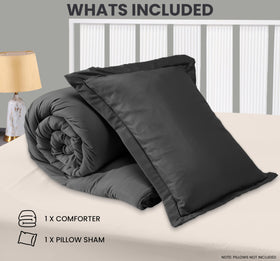 Utopia Bedding twin set displayed folded on bed for quick styling