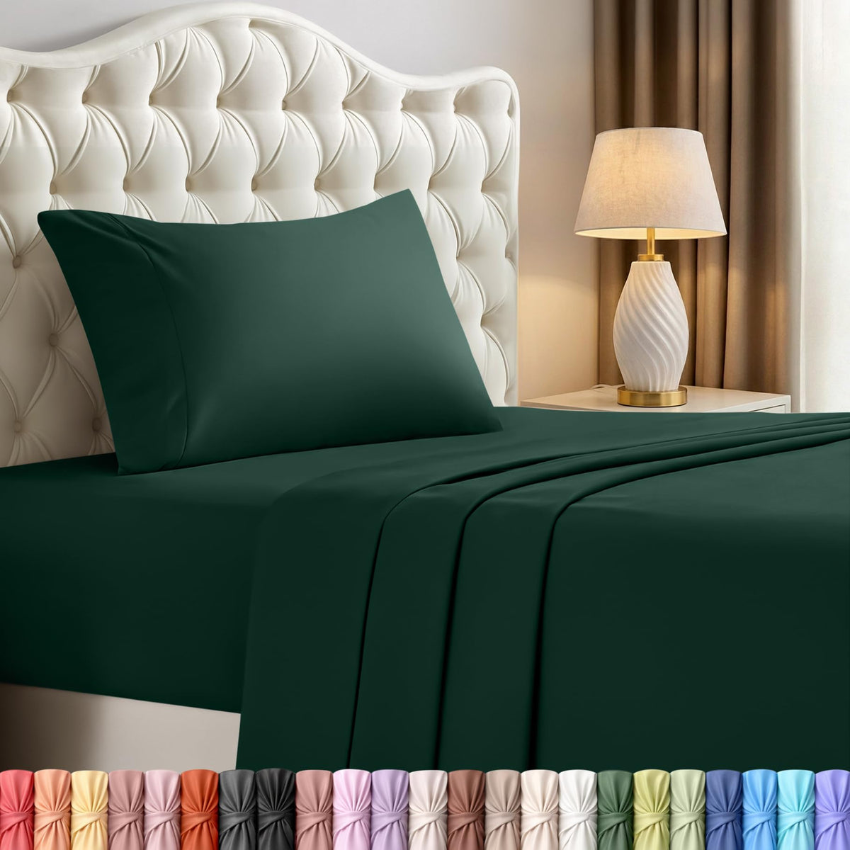 Utopia Bedding twin flat sheet 66x96 for a smooth sleeping surface.