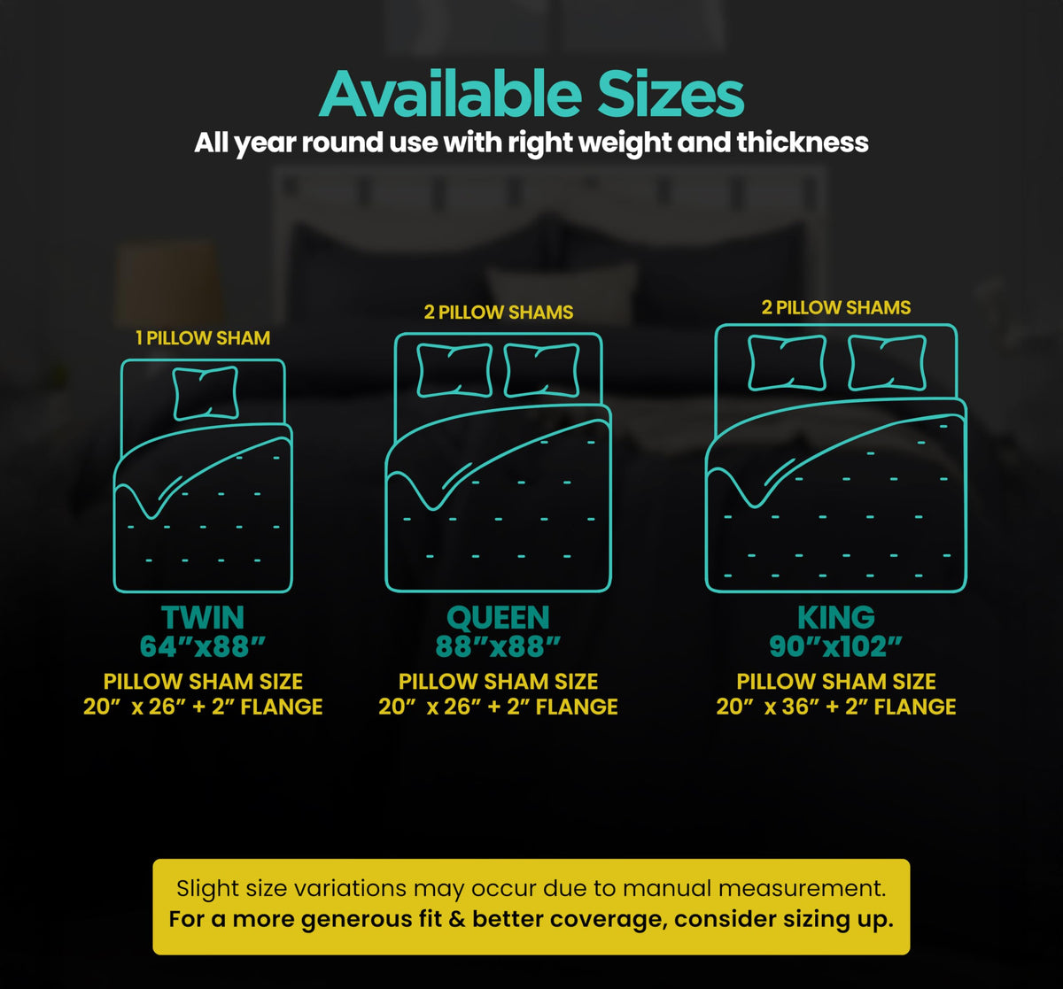 Utopia Bedding comforter on bed demonstrates balanced warmth and fluffiness