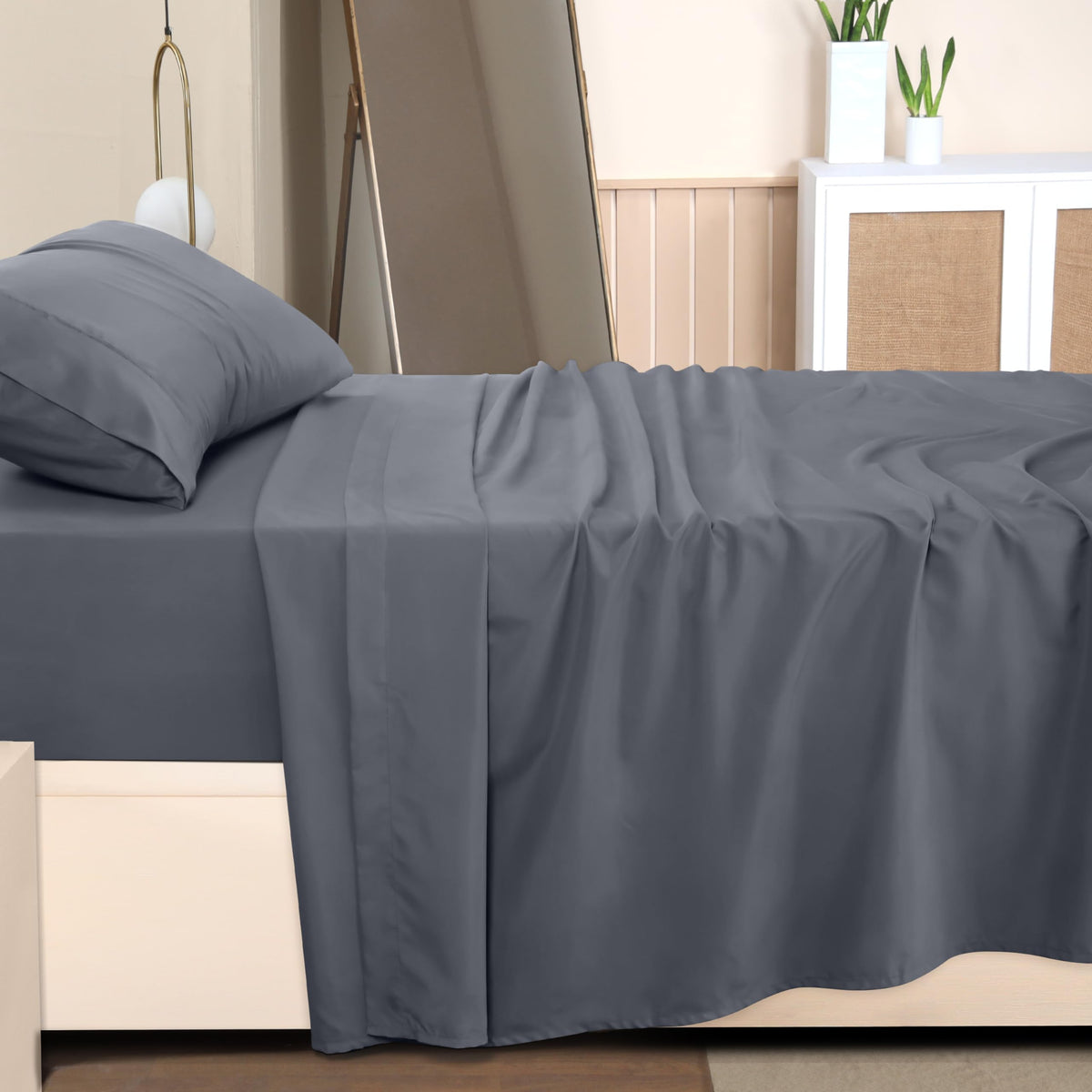 Utopia Bedding care instructions image shows simple washing and drying for easy maintenance.