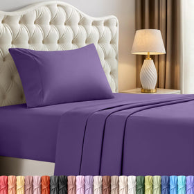 Utopia Bedding twin flat sheet with generous 66x96 size for easy bedmaking