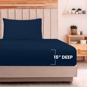 Utopia Bedding flat sheet offers generous coverage for easy layering.