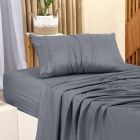 Utopia Bedding twin sheet set pillowcase showcases soft fabric for restful nights.