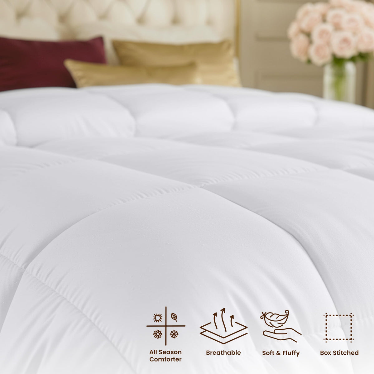 Utopia Bedding twin-xl 68x92 dimensions ensure proper fit on larger beds.