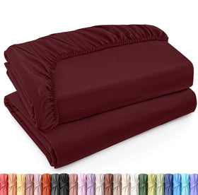 Utopia Bedding Twin XL fitted sheet 2-pack fits oversized mattresses up to 15 inches
