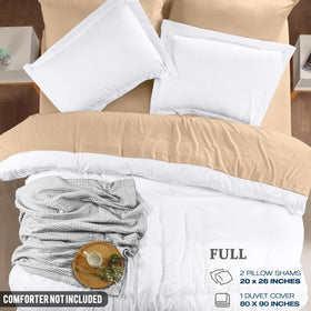 Utopia Bedding two pillow shams with 2-inch flange add a classic decorative touch.