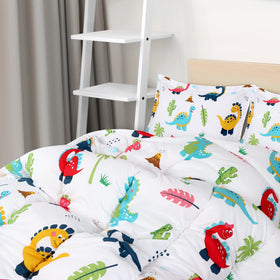 Utopia Bedding two-sided dinosaur comforter for quick room refresh and playful mood.