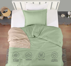 Utopia Bedding brushed microfiber feels silky soft and breathable for restful nights.