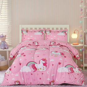 Utopia Bedding Unicorn kids comforter set hero shot for cozy bedtimes