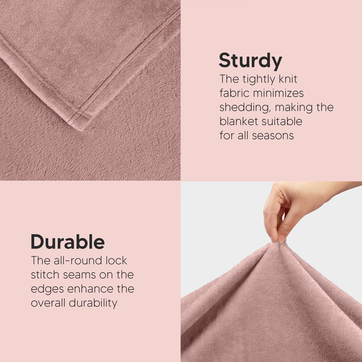Utopia Bedding versatile blanket for bed, sofa, or travel scenarios