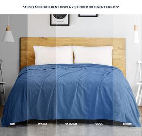 Utopia Bedding waffle-pattern weave adds texture and warmth without heaviness.