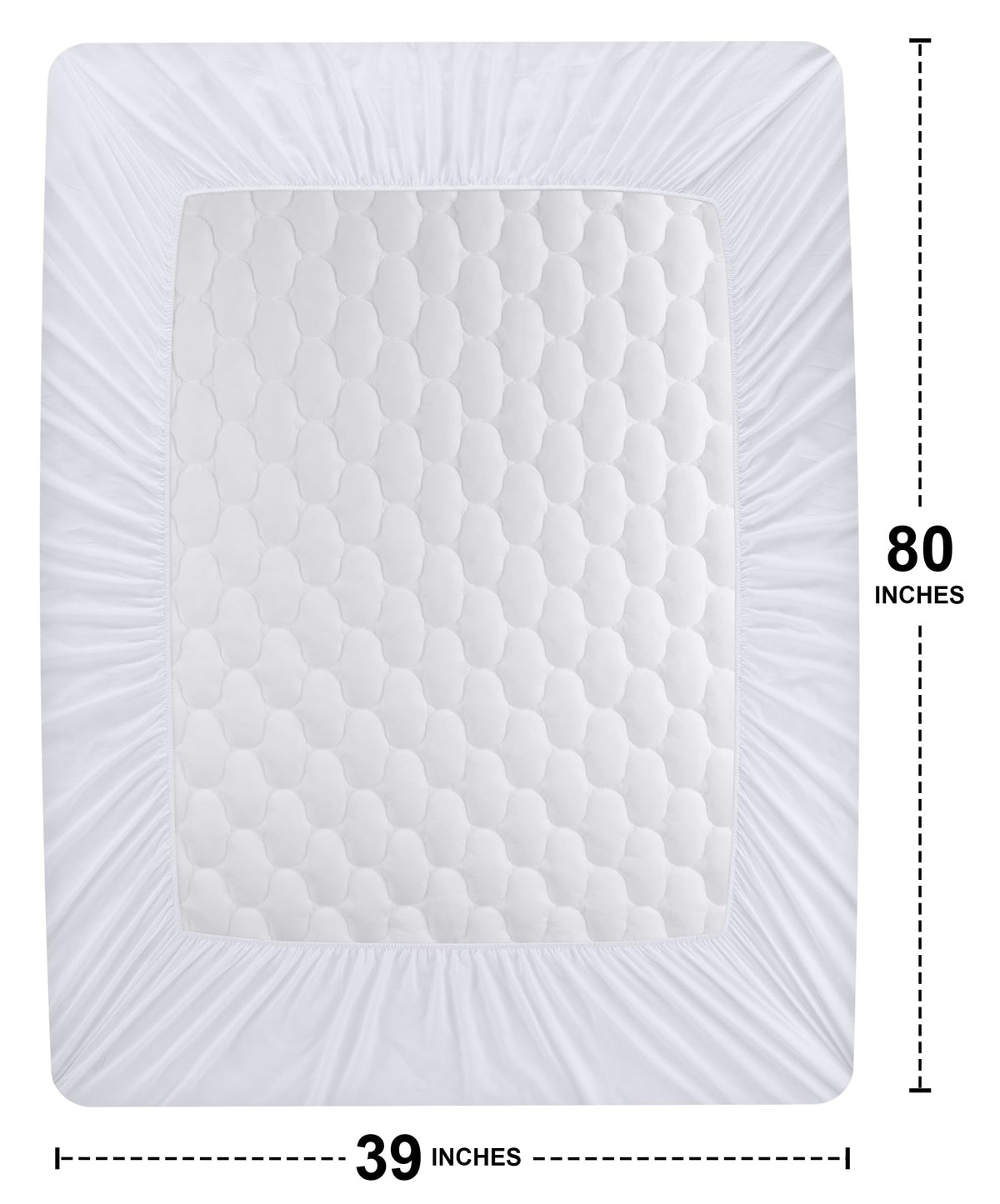 Utopia Bedding protector features a silent design to prevent crinkles during Twin XL sleep