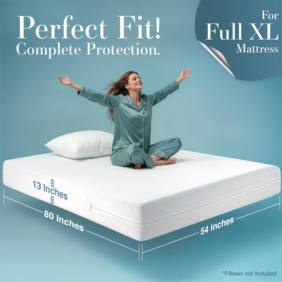Utopia Bedding waterproof mattress protector blocks spills for a cleaner bed.
