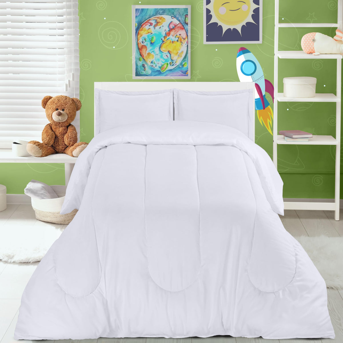 Utopia Bedding two-sided kids comforter design shown for quick room refresh