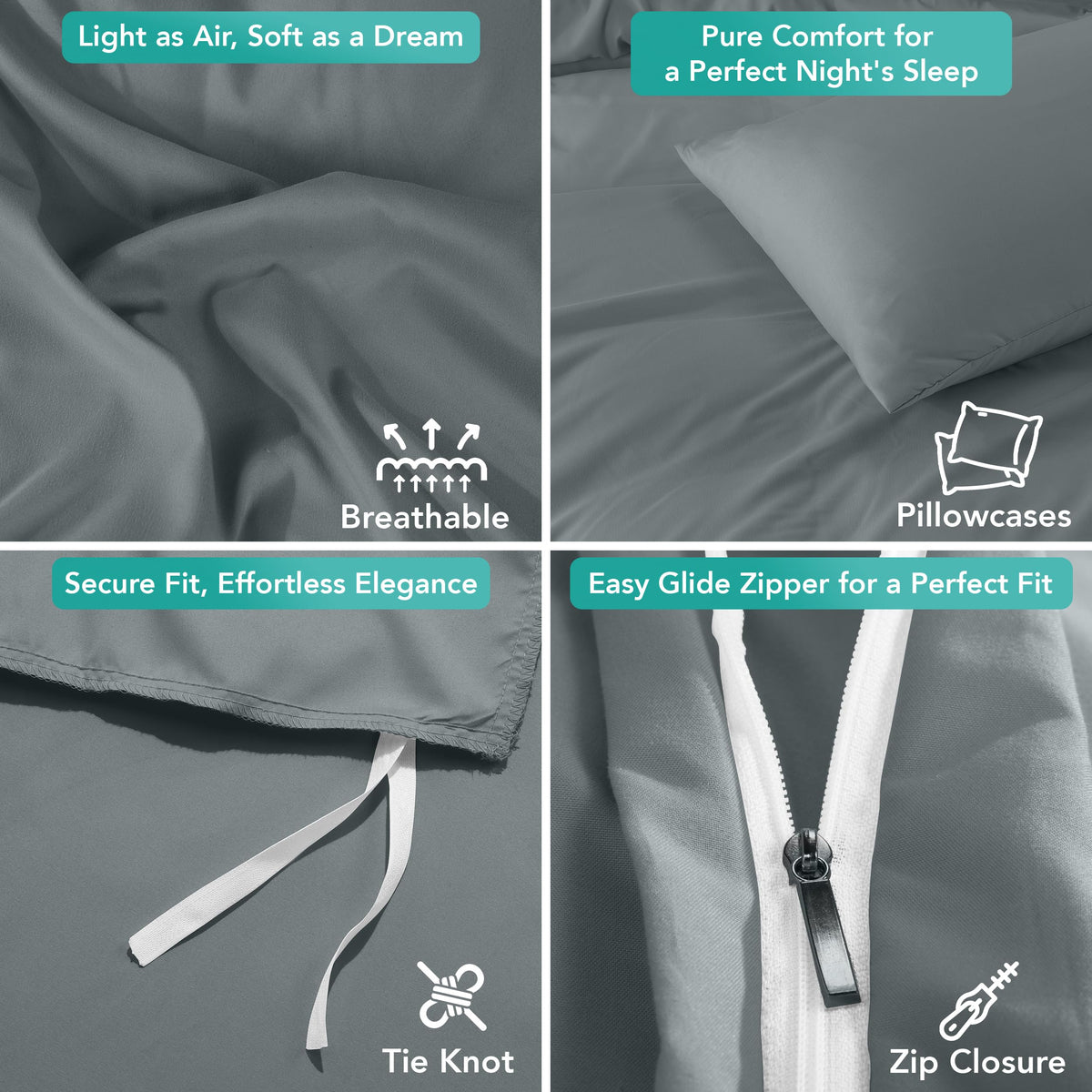 Utopia Bedding wrinkle-resistant fabric reduces creases between washes