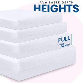 Utopia Bedding zippered mattress encasement close-up shows secure closure and smooth fabric.