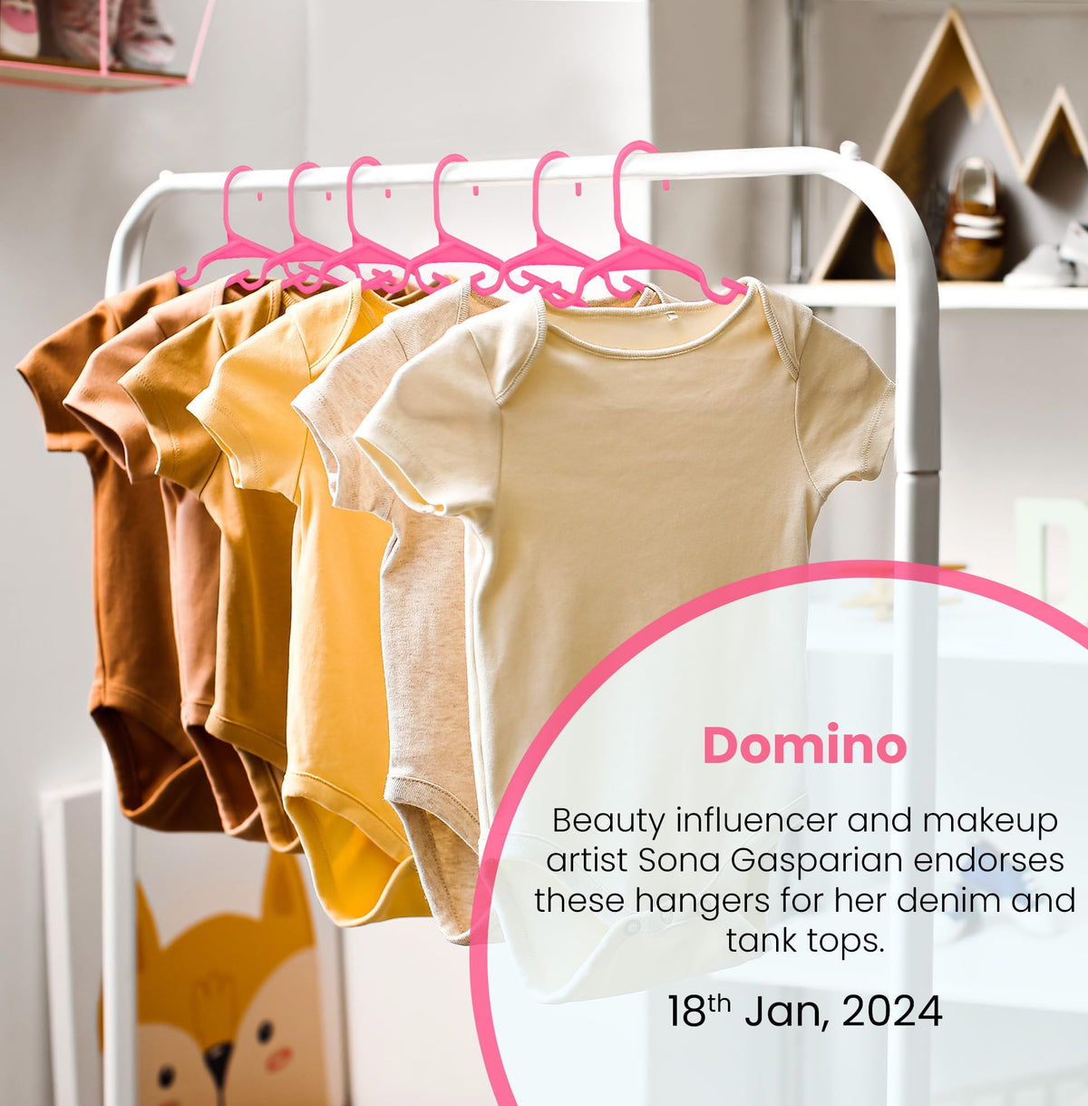 Utopia Home pink kids hangers are ideal for dresses and pajamas