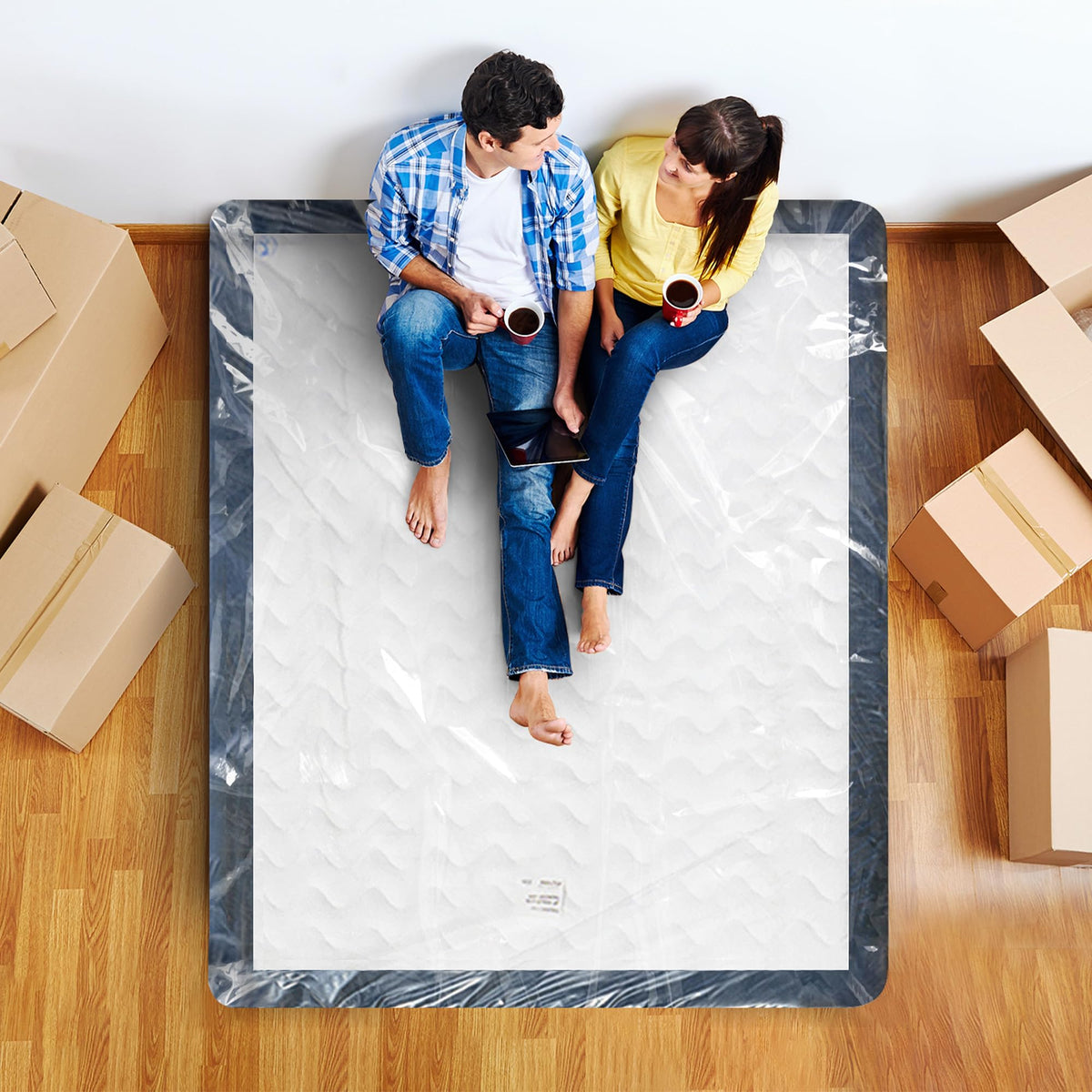 Utopia Home moisture-seal bag keeps moisture out when sealing a mattress.