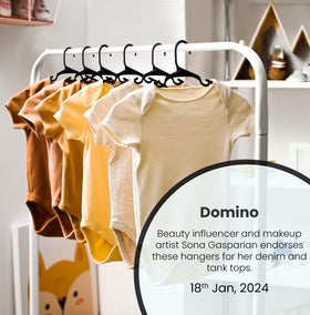 Utopia Home nursery closet space saver keeps outfits neatly displayed