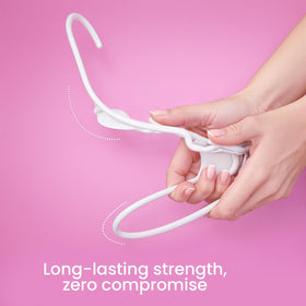 Utopia Home bend-free plastic keeps garments neatly shaped.