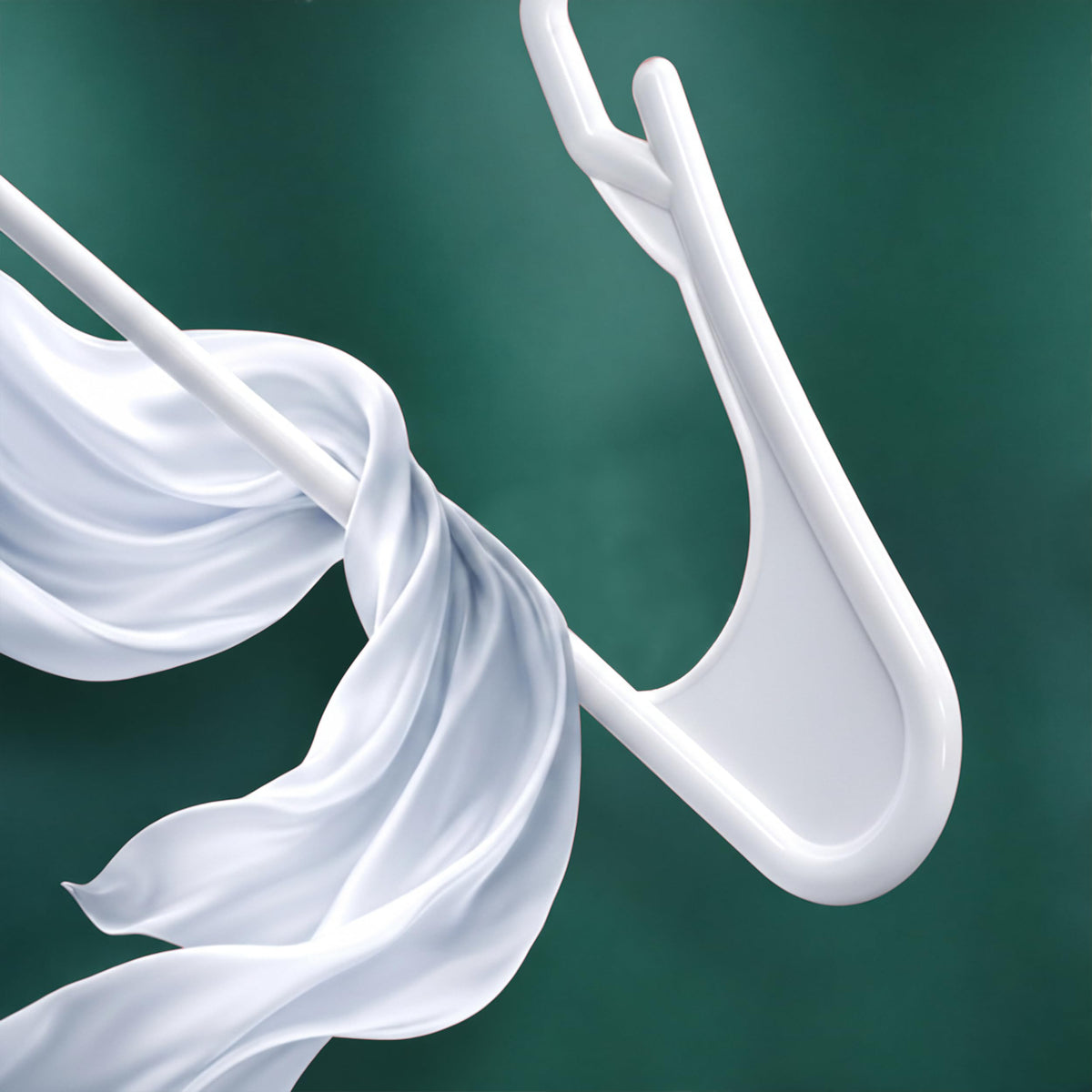 Utopia Home slim-profile hangers on closet rod, neat, evenly spaced wardrobe.