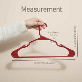 Utopia Home space-saving hangers side view enhances closet visibility and access