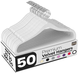 Utopia Home Velvet Hangers closeup of soft coating providing gentle non-slip grip for delicate fabrics.