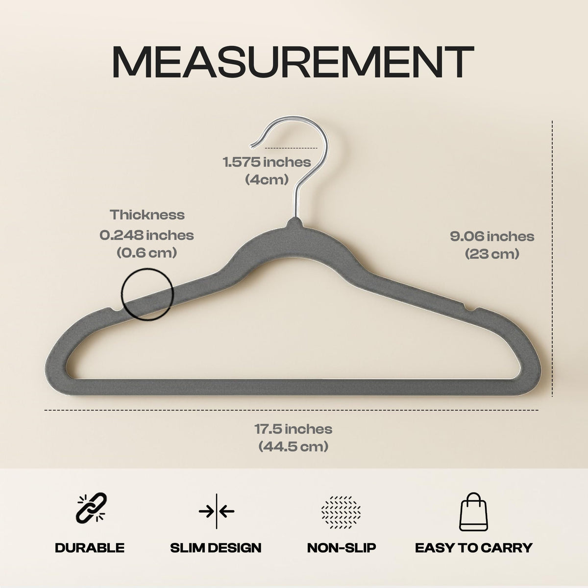 Utopia Home velvet hangers non-slip coating keeps garments in place