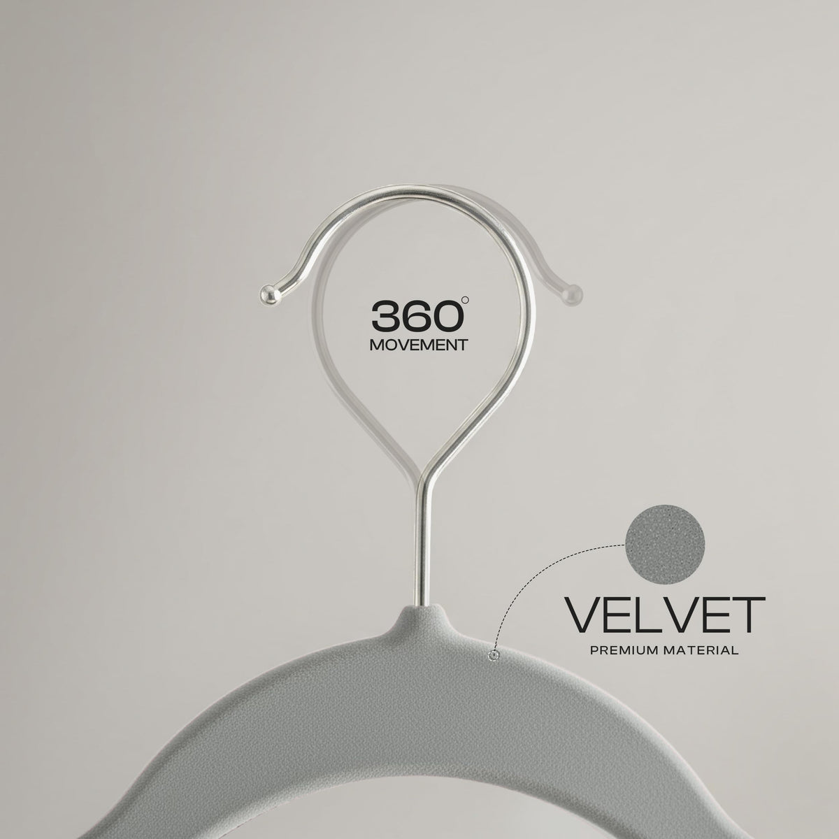 Utopia Home velvet hangers premium ABS material for durability