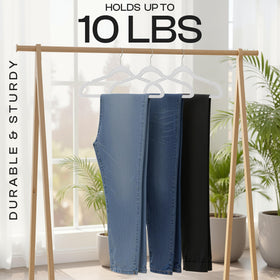 Utopia Home Velvet Hangers secure notches grip straps and delicate fabrics.