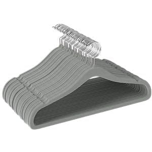 Utopia Home velvet hangers slim profile saves closet space