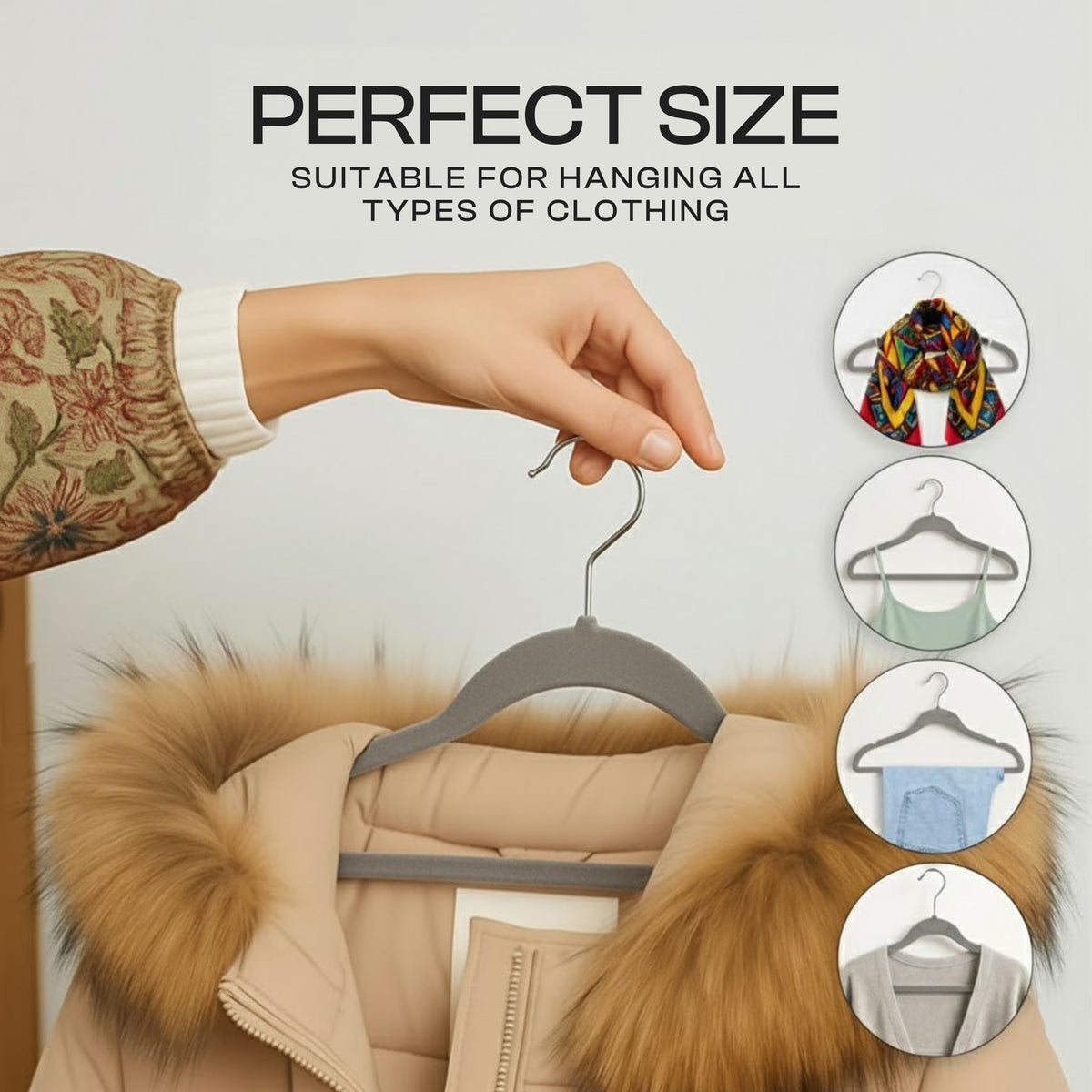 Utopia Home velvet hangers soft coating protects fabrics from snags