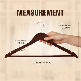 Utopia Home versatile wooden hangers for pants and suits