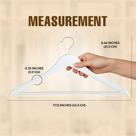 Utopia Home slim-profile hangers save closet space.