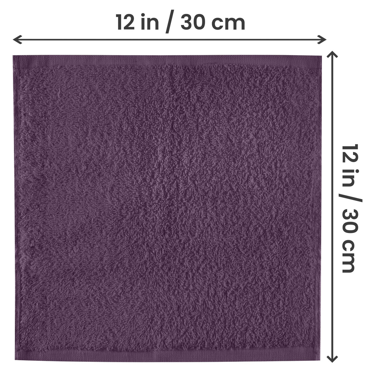Utopia Towels 12x12 inch washcloth—premium cotton for quick absorption.