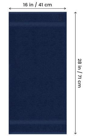 Utopia Towels 16x28 inch hand towel demonstrates generous size for coverage.