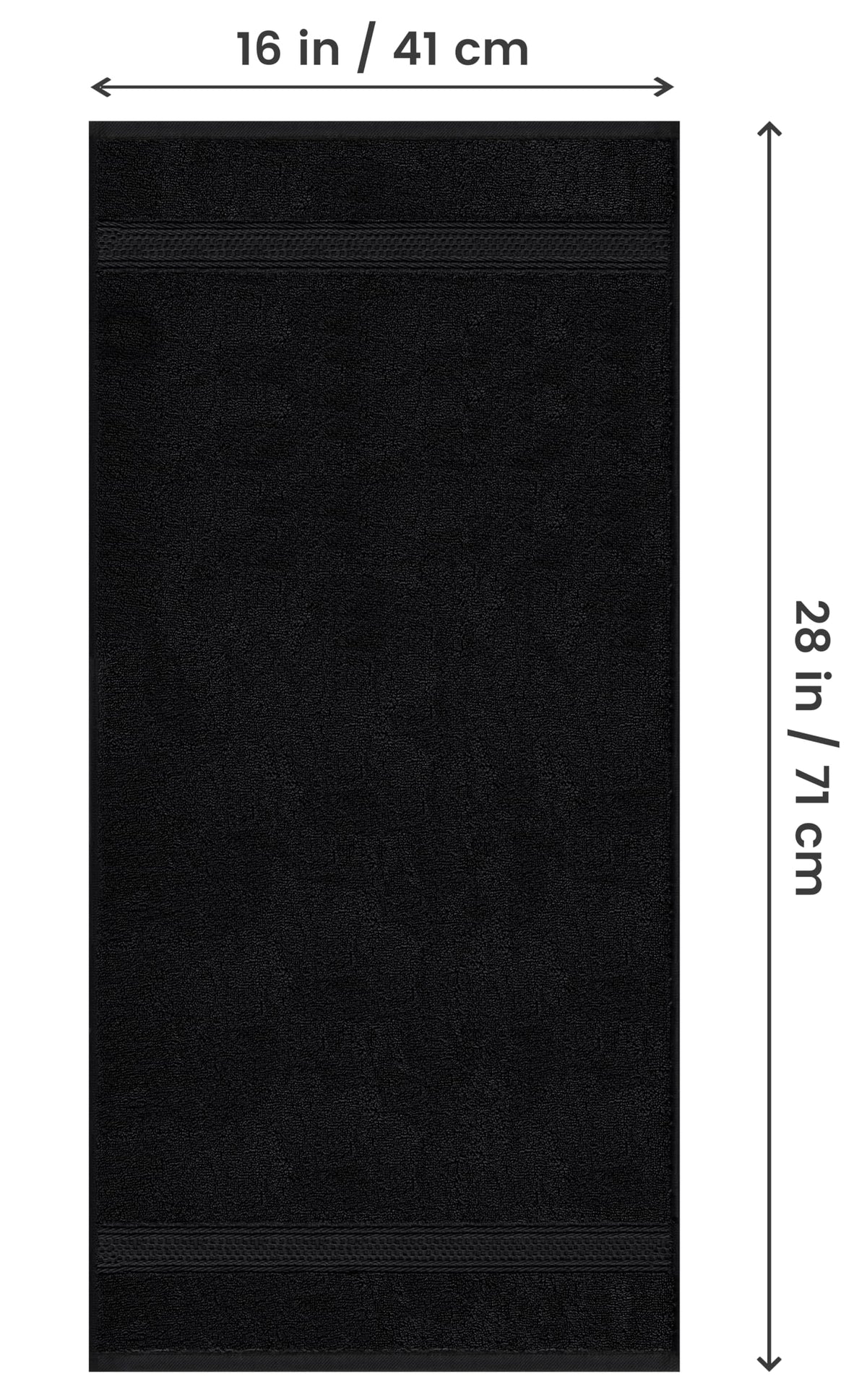 Utopia Towels 16x28-inch hand towels offering generous coverage for drying hands.