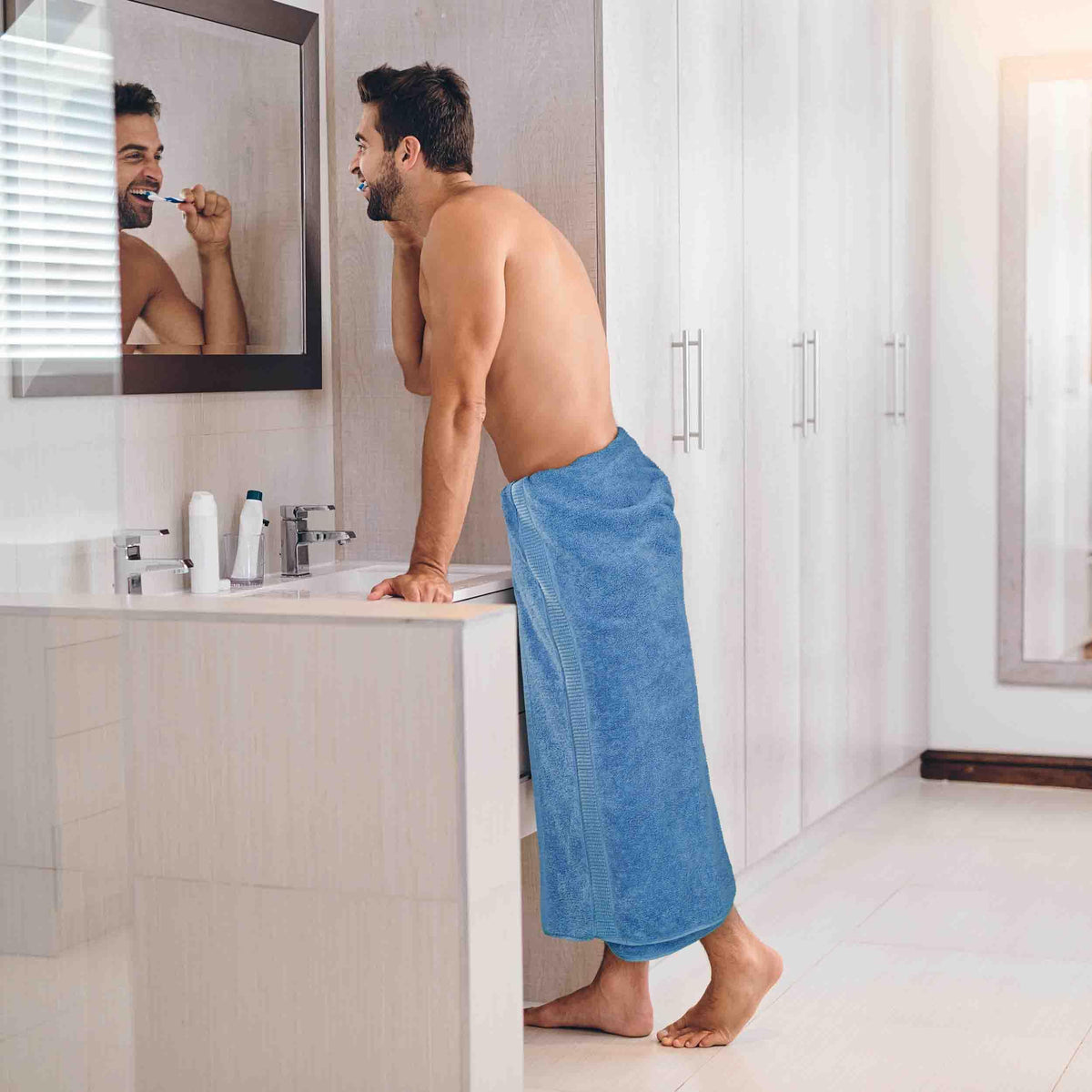 Utopia Towels 35 x 70 inch sheet offering generous coverage.
