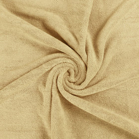 Utopia Towels 4 Pack beige 600gsm closeup highlights dense softness and durability.