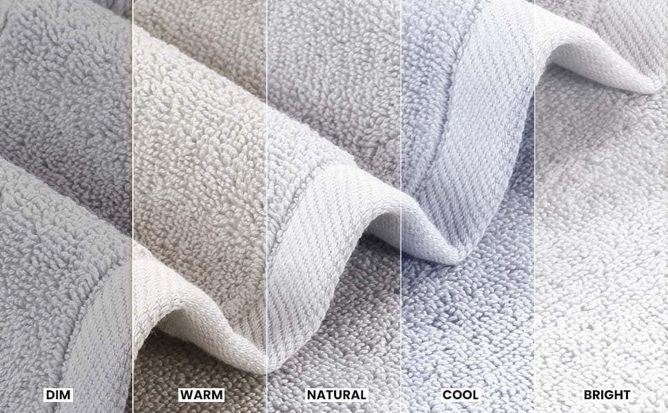 Towels folded on display revealing soft, durable weave from Utopia Towels.
