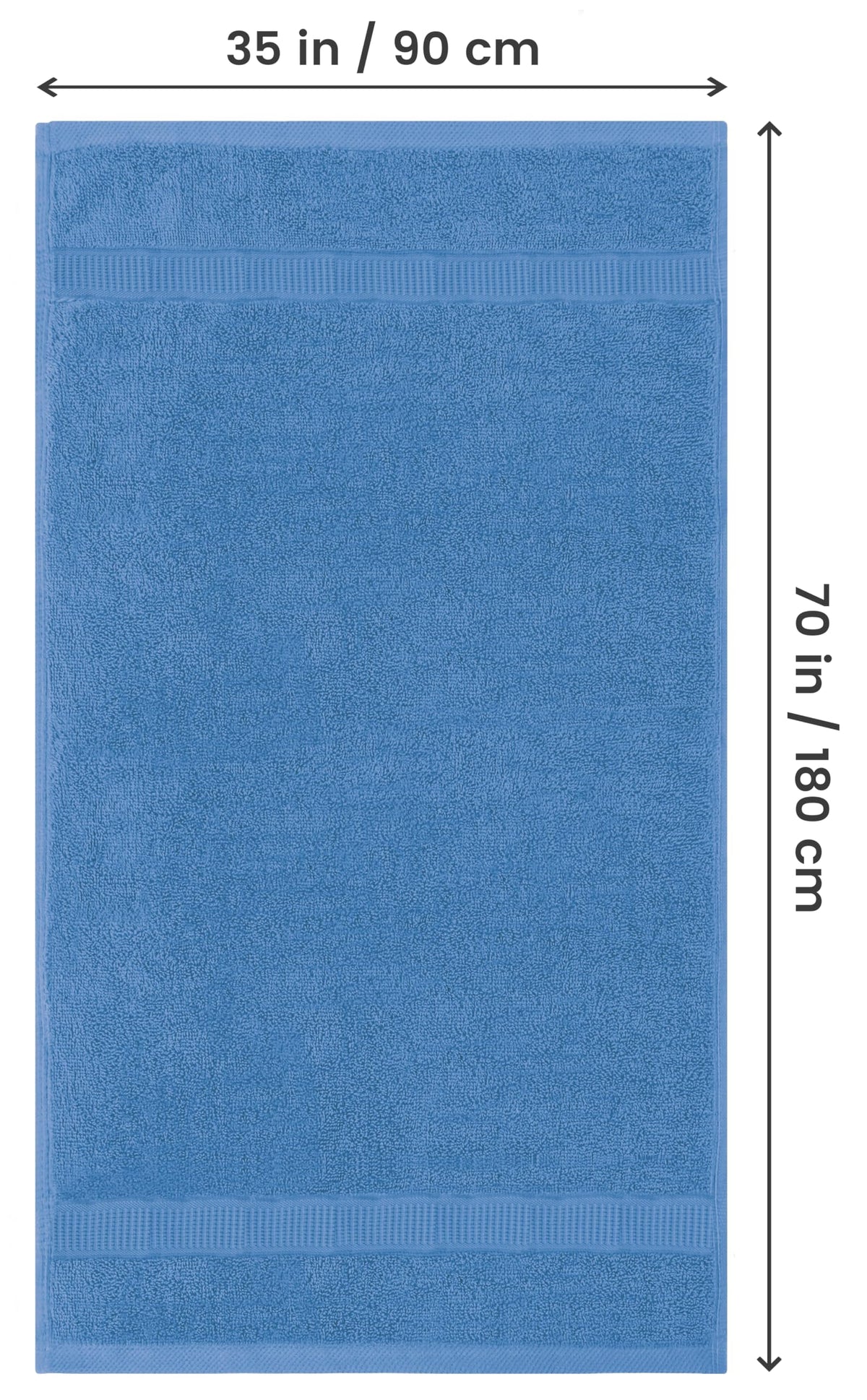 Utopia Towels 600 GSM absorbent cotton close-up showing plush loops.